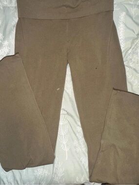 SKIMS Cotton Jersey Foldovers in Army Green